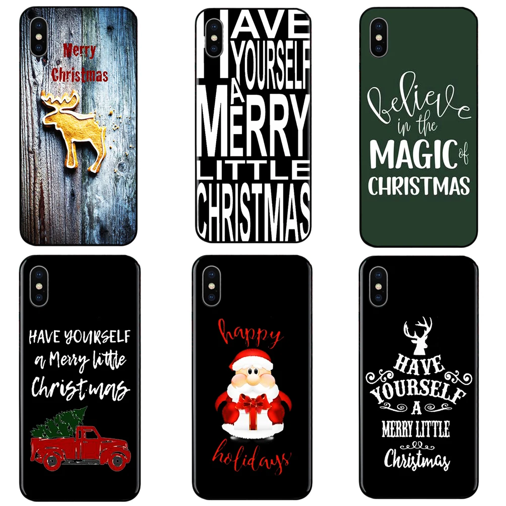 

Have Yourself A Merry Little Christmas phone case black cover for Samsung s8 s9plus S6 S7e for iPhone 6s 7 8plus X XS XR XSMax