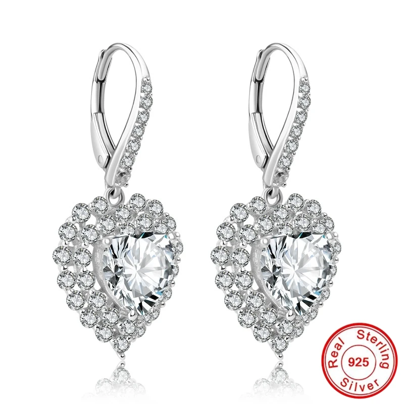 

Sona NOT FAKE Fine Jewelry Earrings S925 Sterling silver diamond Luxury Earrings boutique custom jewelry