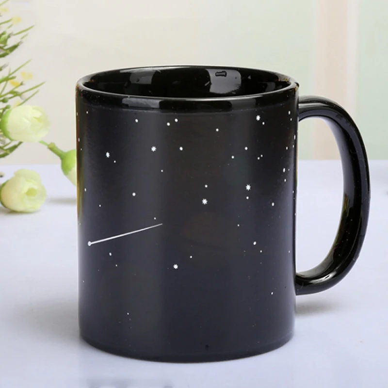 Стиль Galaxy керамические чашки Меняющие цвет кружка молоко кофе кружки друзья подарки Студенческая чашка для завтрака звезда солнечные кружки