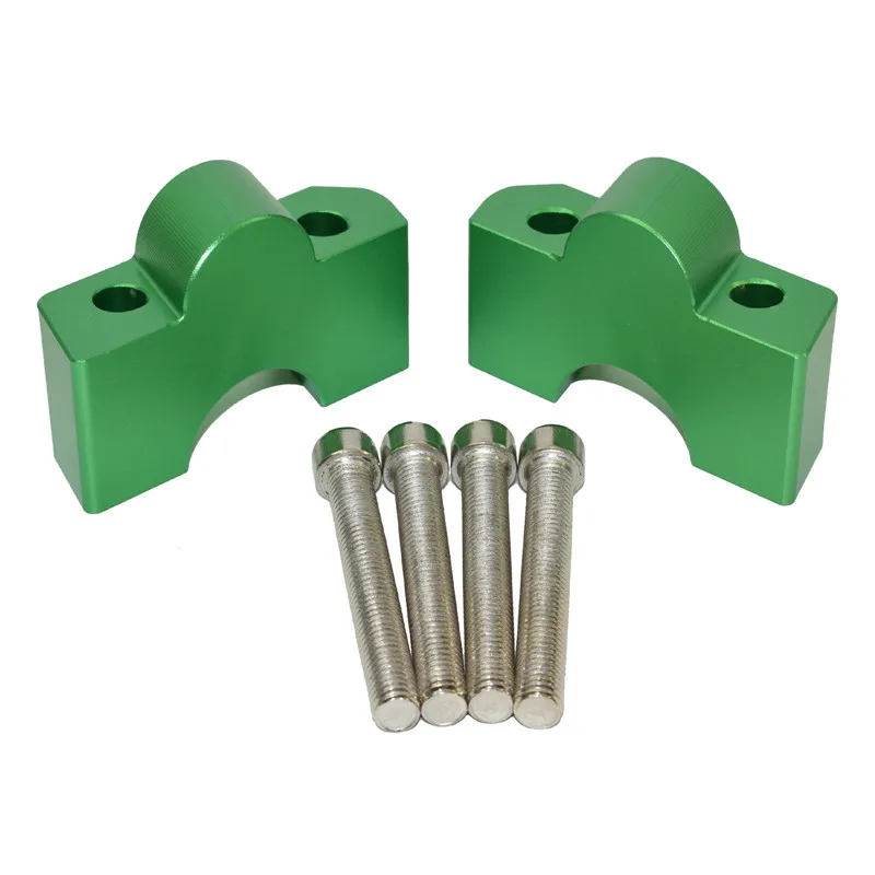 28 мм(1-1/") Руль Riser Adapter Kit движется Rise Bar Высота вверх+ 30 мм для KAWASAKI Vulcan S 650 VN650 EN650 ABS - Цвет: Green
