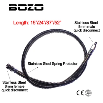 

airsoft pcp Paintball Diving Cylinders Charging Hose 15/24/37/52inch High Pressure Microbore Remote Fill Whip Hose Extension