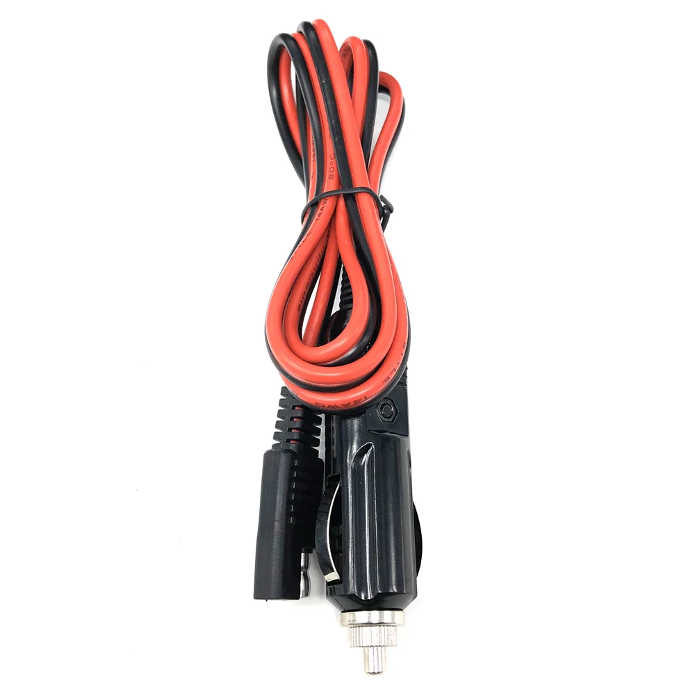 

SAE Extension Cable Plug 100CM 12V Heavy Duty Car Cigarette Lighter 15A 14 AWG Electric Wires Pure Copper SAE Extension Cable