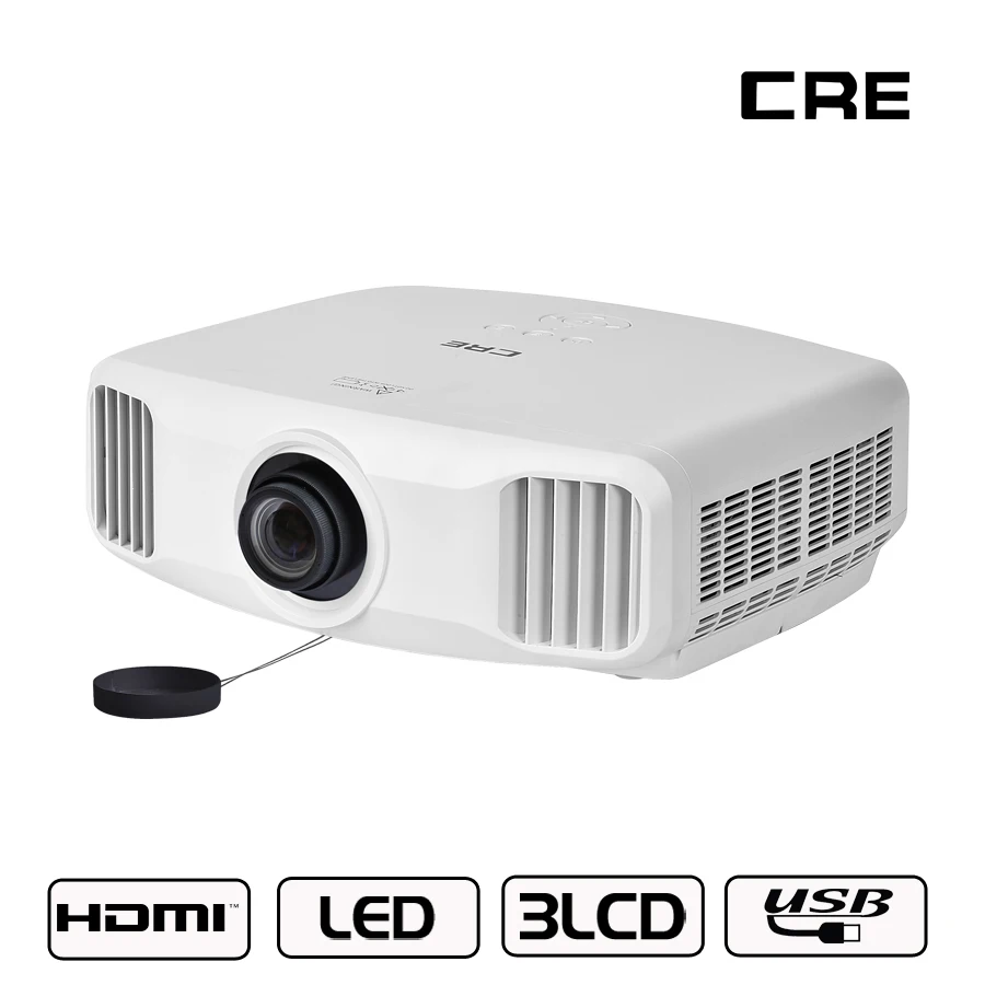 

Top Bluetooth Smart Projector Support 4K 3D Full HD Home Movie 3300 lumens Android Short Throw Projector