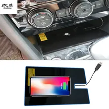 2RD быстрая специальный бортовой беспроводной телефон зарядная панель автомобильные аксессуары для Volkswagen VW Tiguan MK2