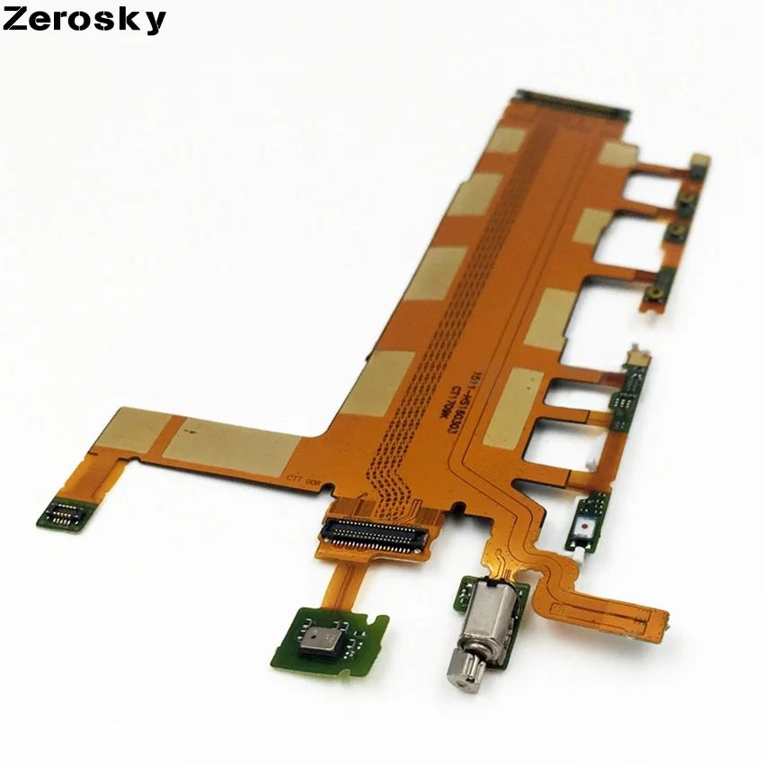 Для sony Xperia Z3 4G D6633 боковое включение/выключение питания, громкость кнопочный переключатель гибкий кабель с микрофоном камера затвора вибратор запчасти