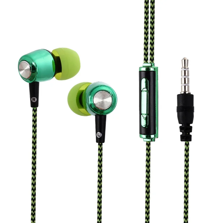 Earphone Noise Isolating Wired 3.5mm In Ear Stereo Metal Headset