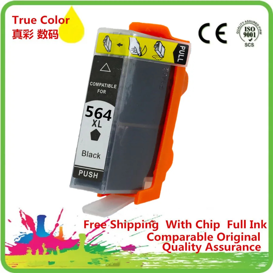 Замена Черный 564 XL 564XL чернильные картриджи для замены HP564XL HP564 Photosmart Plus B210a B210b B210c