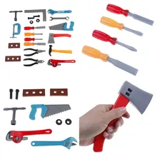 21 шт./компл. моделирование строительный инструмент игрушка столярное дело ролевые игры для детей развивающий набор подарки для детей мальчиков