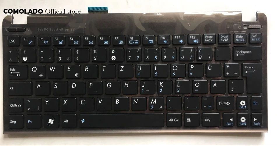 GR Germany Keyboard For Asus Eee PC 1015 series 1015B 1015PW 1015CX 1015PD 1011 1015PX With brown Frame Laptop Keyboard GR Layout