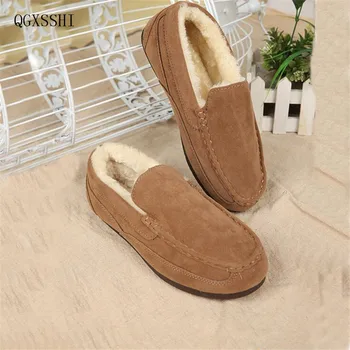 

QGXSSHI Children shoes winter paragraph Plus velvet male Female Mianxie leisure Low set of feet boots warm comfortable flat shoe