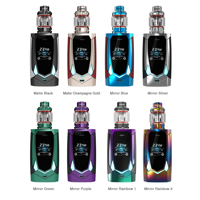 

Electronic Cigarettes IJOY AVENGER 270 KIT 234W Box Mod Kit With 20700 Battery 4.7ml AVENGER SUBOHM Tank Vaporizer X3 Coil Vape