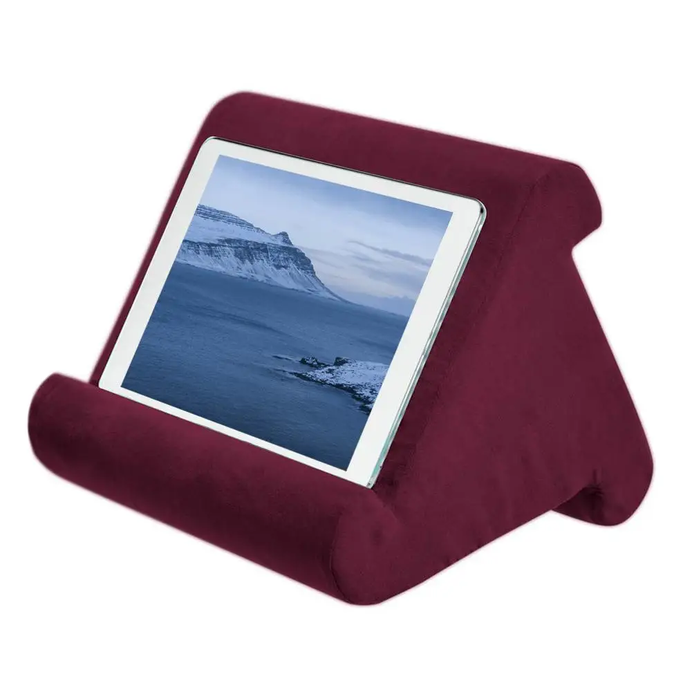 Portable folding tablet holder for ipad xiaomi samsung pad reading stand bracket soft pillow mount tablet holder for smart phone