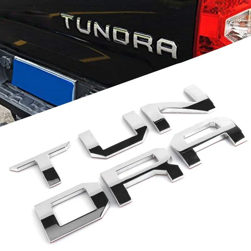 

For Toyota Tundra 2014 2015 2016 2017 2018 Tailgate 3D Letter Cover Emblem Badge Car Stickers Styling Car Accessories Decal