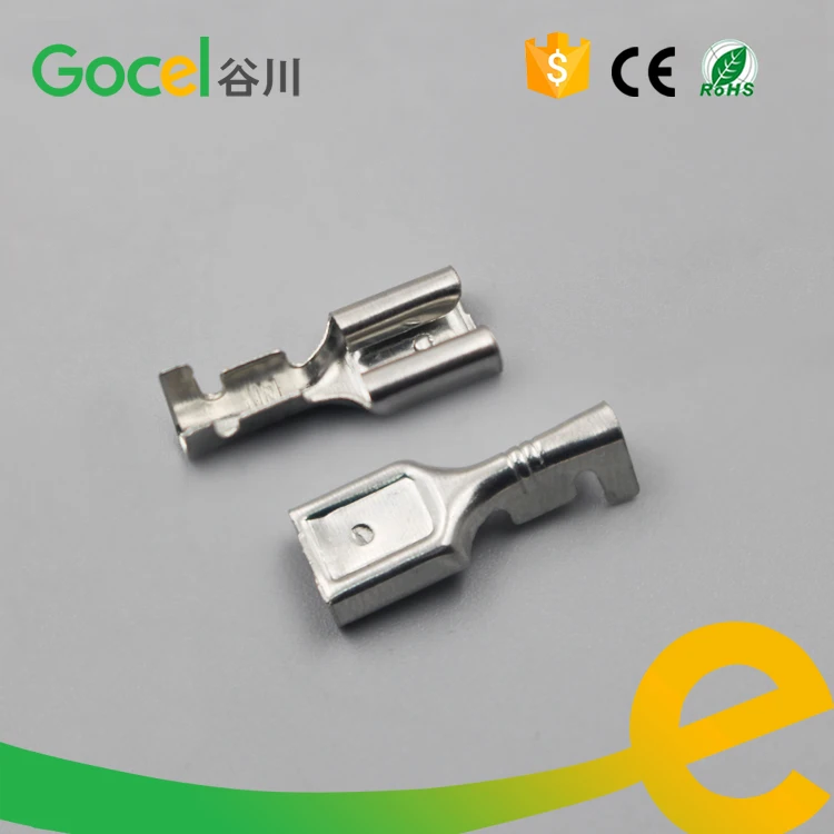 

6.3mm flat female terminal automotive battery terminal DJ626-D6.3B
