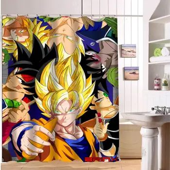 

F516XY3 Custom dragon ball Z goku and gohan anime Fabric Modern Shower Curtain bathroom Waterproof LF2