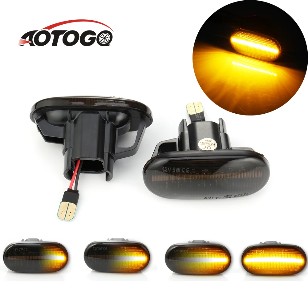 

2 pcs Dynamic Turn Signal Led Light Marker Dynamic Blinker Light for HONDA Civic 1992-2005 Del Sol 92-97 S2000 2000-09 for Acura