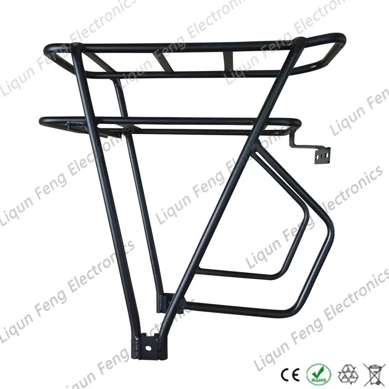 Черный серебристый 26 дюймов 700C двухслойная велосипедная батарея задняя