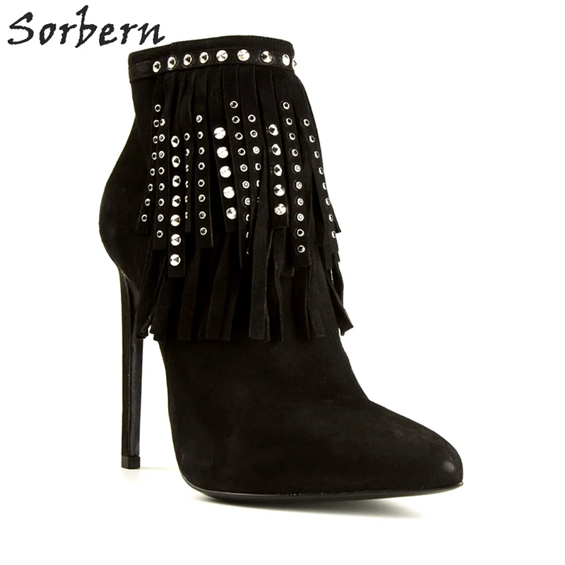 Sorbern/женские ботинки; Цвет Черный; Botas Mujer; коллекция 2017 года; женские ботинки для вечеринок; Лидер продаж; ботильоны для женщин на тонком кабл... Sorbern/женские ботинки; Цвет Черный; Botas Mujer; коллекция 2017 года; женские ботинки для вечеринок; Лидер продаж; ботильоны для женщин на тонком кабл...
