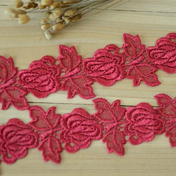

10Meters 5cm Width Fashion Best Quality Beautiful DIY Fabric Textile Ribbon Lace Trim Embroidered Applique Lace Fabric YY971