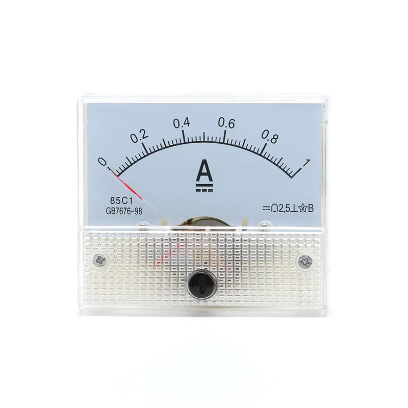 

DC Analog Current Meter Panel 1A 2A 3A 5A 10A 20A 30A AMP Gauge Current Mechanical Ammeters 85C1