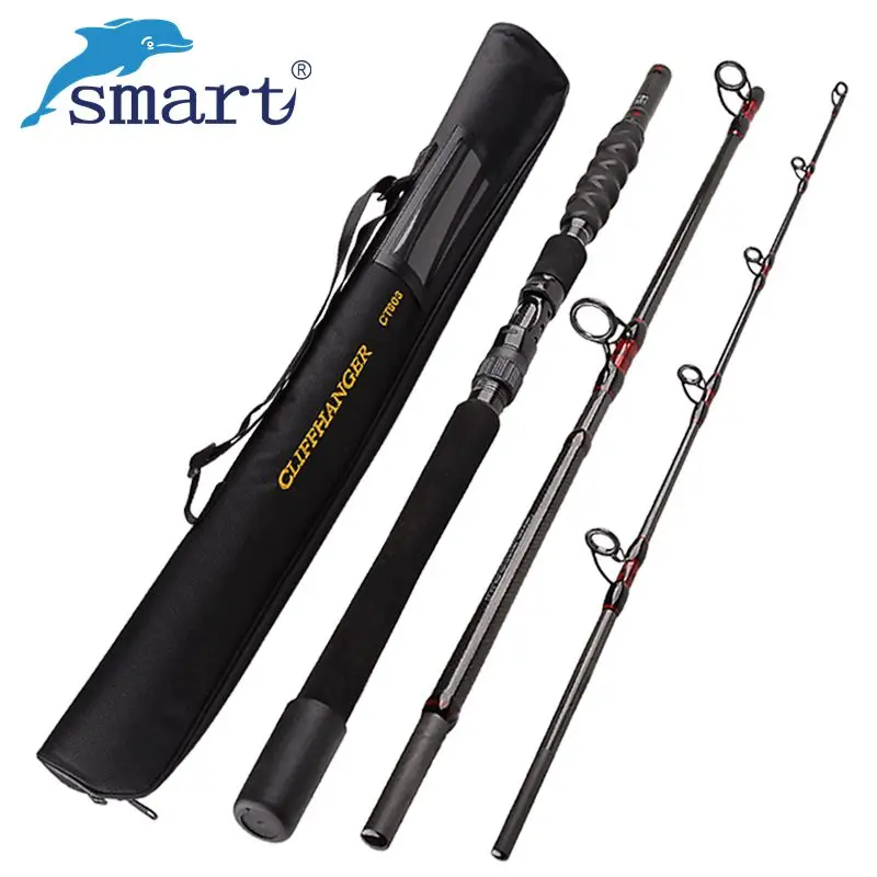 Smart Spinning Sea Fishing Rod 1.8m/2.1m 3 Section Heavy Carbon Lure
