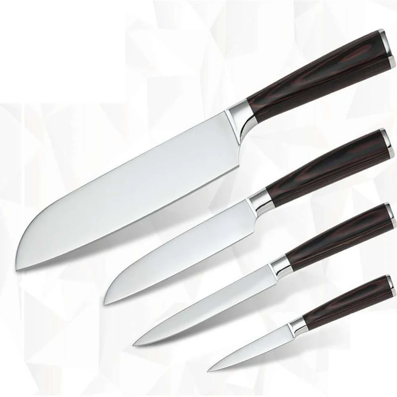 Six piece set chef slicing Japanese cook's utility paring knife 7Cr17