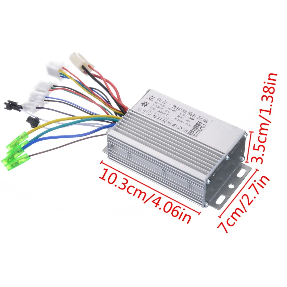 Discount Electric Bike Accessories Brushless DC Motor Controller 36V/48V 350W For Electric Bicycle E-bike Scooter High Quality 1