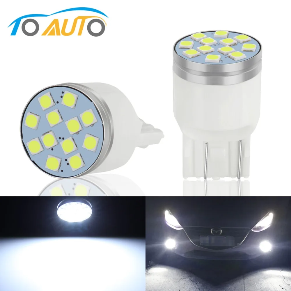 

2pcs T20 WY21W W21W LED W21/5W 7440 7443 LED Bulbs Car Brake Reverse Tail Lights 12V White Red Amber Auto Lamp