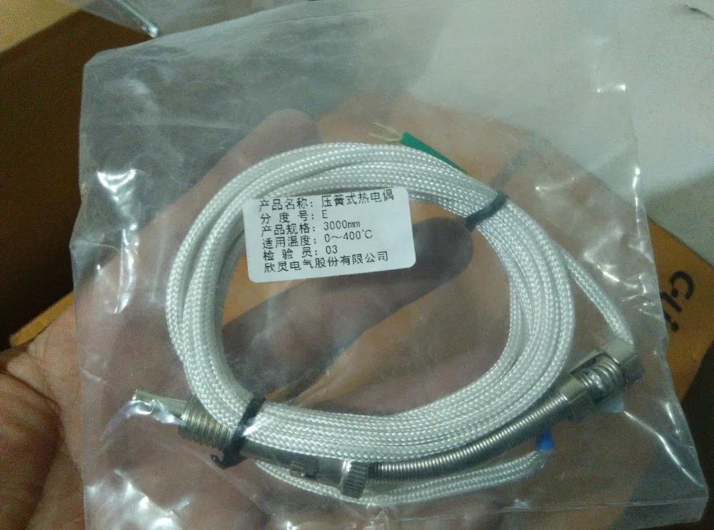 

Brand new original authentic C-Lin WRET-01 (E type) Line length 3 meters Pressure spring type thermocouple