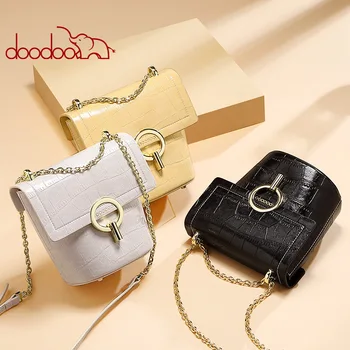 

2019 new trend design hot summer small fresh shoulder Messenger bag fashion chain crocodile pattern bucket bag to send keychain