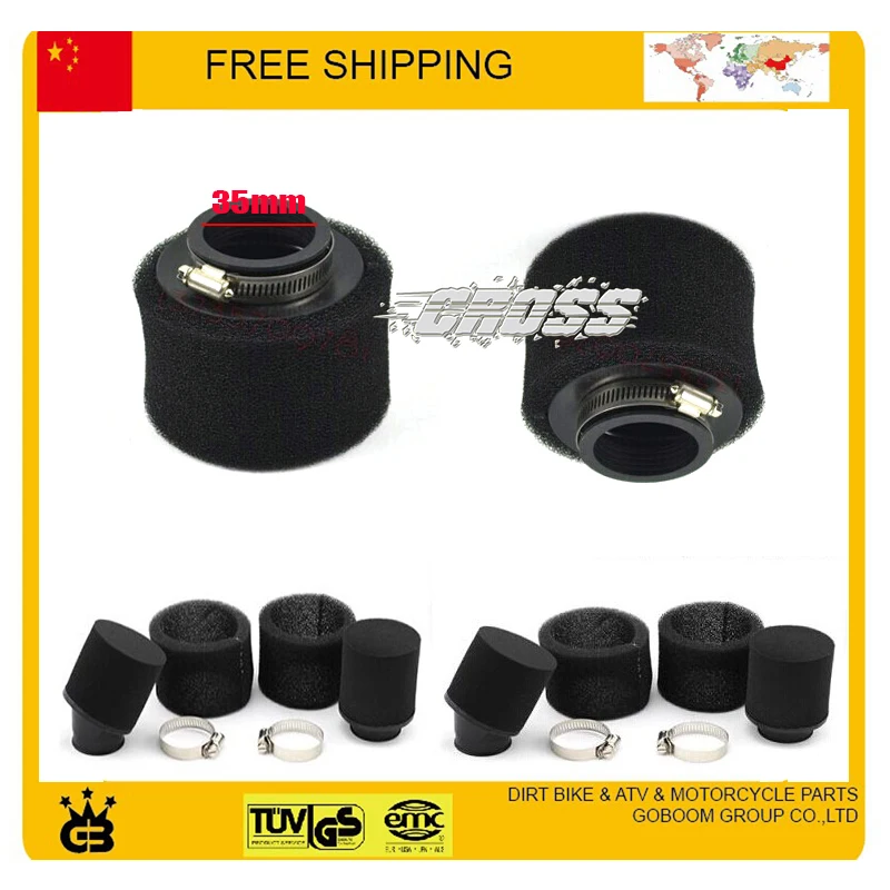 

49cc 50cc atv quad 35mm air filter dirt bike pit monkey motorcycle accessories free shipping