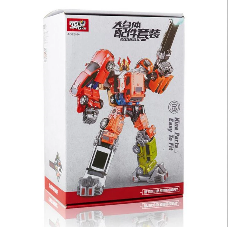 

Transformation 4 Wei will adjust the car squad model robot six-in-one suit wide-loading accessories package