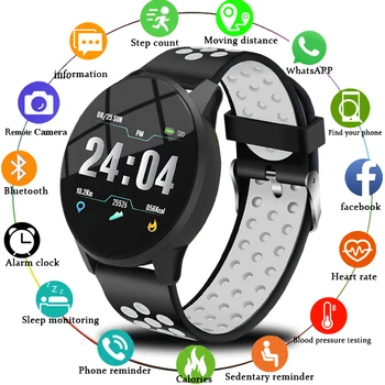 

LIGE New fitness bracelet women smart tracker watch IP67 Waterproof SmartWatch Blood Pressure Monitor Pedometer Sport Wristband