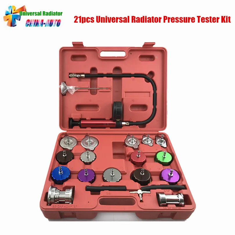 21 шт. автомобильный тестер утечки воды радиатор|radiator pressure tester|cooling system testerleakage tester