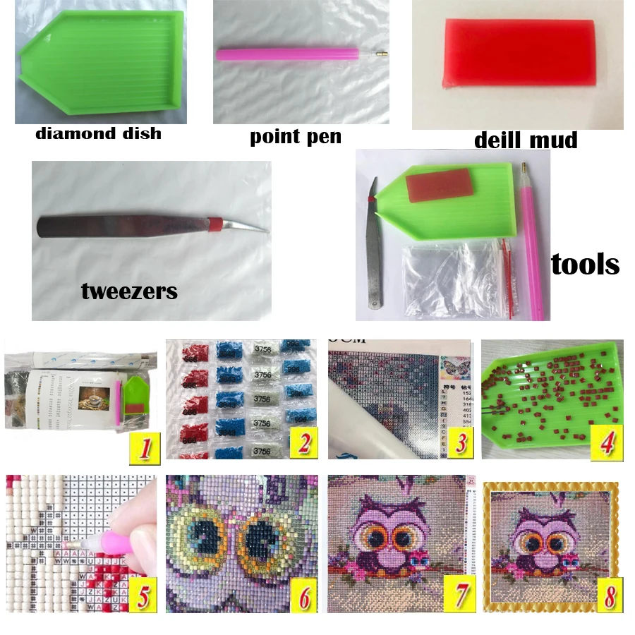 5D DIY Diamond Embroidery Cartoon Animal Bear Fox Rabbit Ball 3d Diamond Painting Cross Stitch kits diamond Mosaic Decoration