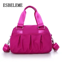 Женская модная нейлоновая сумка "Оксфорд" сумки женские черные красные фиолетовые дамские повседневные вместительные сумки одежда через плечо YG114