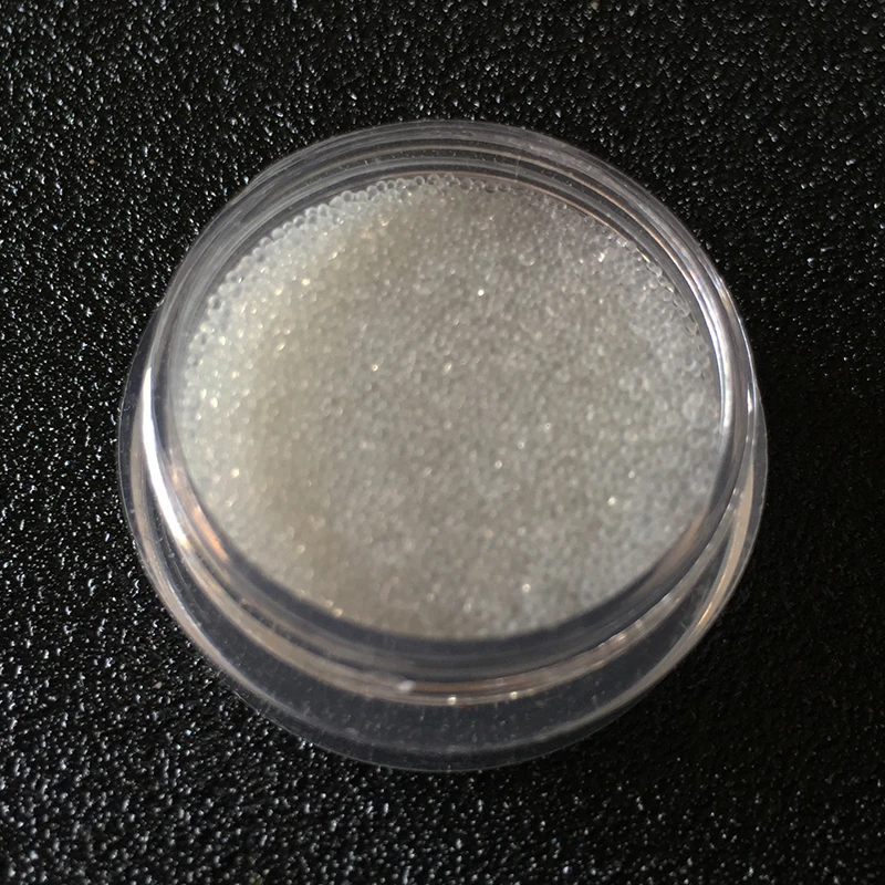 3D Manicure Micro Crystal Glass Beads Transparent white 0.4mm Magic Tiny Clear Caviar Rhinestone For Nails Art Decorations 2