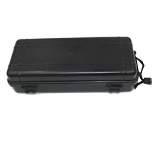 Универсальный Водонепроницаемый Анти-осенний черный пластиковый ящик для хранения для фонарика свет налобный фонарь зарядное устройство чехол держатель 27*10*7