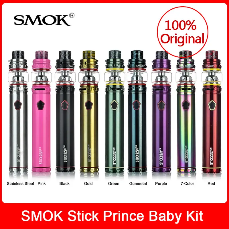 Original SMOK Stick Prince Baby Kit built-in 2000mAh battery +V12 Baby Prince Tank 4.5ML +V8 Baby Coils For E-Cigarette vape kit Original SMOK Stick Prince Baby Kit built-in 2000mAh battery +V12 Baby Prince Tank 4.5ML +V8 Baby Coils For E-Cigarette vape kit