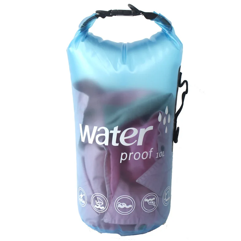 10L 20L translúcido bolsa impermeable natación bolsa seca para Canoa Kayak Rafting deportes al aire libre Camping Trekking río pesca 10L 20L translúcido bolsa impermeable natación bolsa seca para Canoa Kayak Rafting deportes al aire libre Camping Trekking río pesca