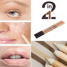 Профессиональный 2 в 1 макияж карандаш для бровей цветной корректор двухсторонний водостойкий консилер карандаш для бровей Косметика для макияжа