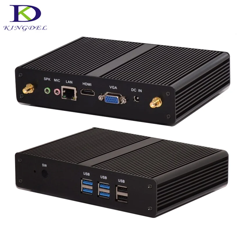 Cheap Fanless Intel Celeron 2955U / Pentium 3556U Dual Core Mini PC