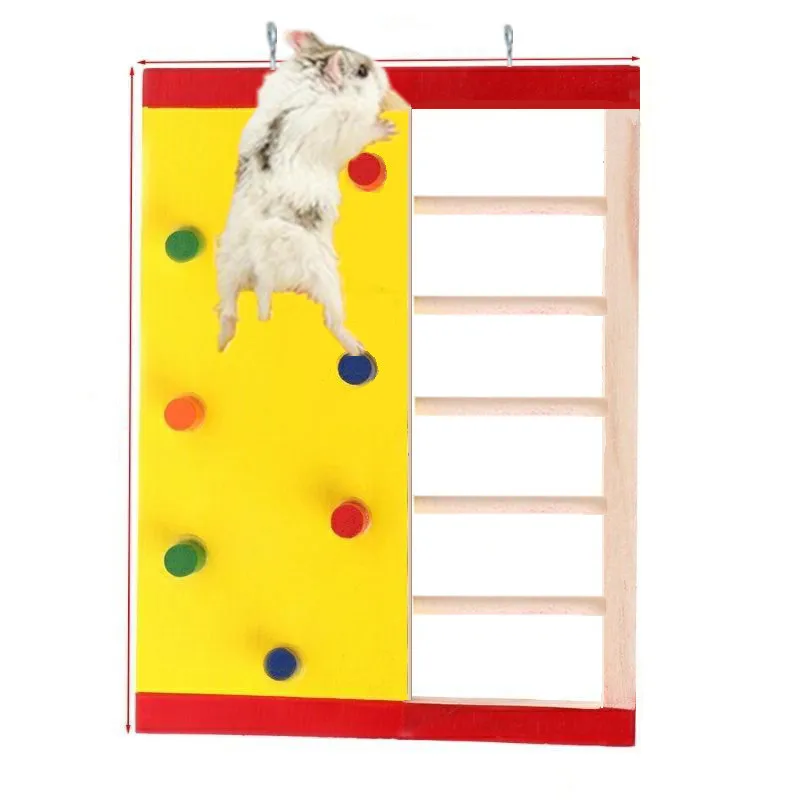 1 PCS Pet hamster foot ladder wooden climbing toy