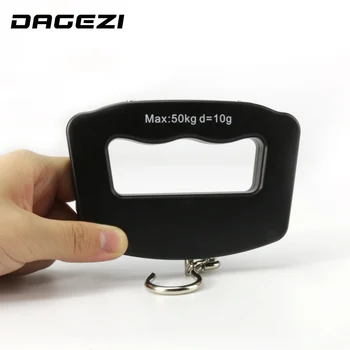 

DAGEZI new Portable 10g-50KG LCD Fishing Hook Scale Weighing Scales Fishing tackle boxes