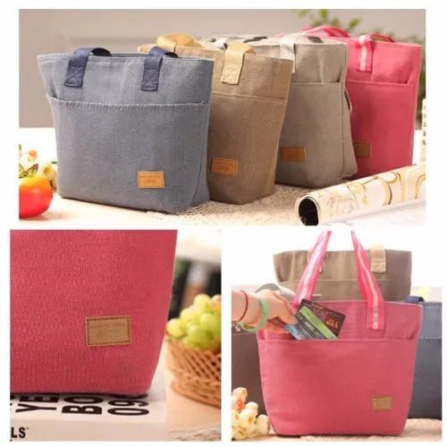 1pc Lunch Box Bag Waterproof Insulated Thermal Cooler Lunch Box Picnic Snack Lunch Box Travel Lunch Carry Tote Portable ContainerIce Storage Bag (1)