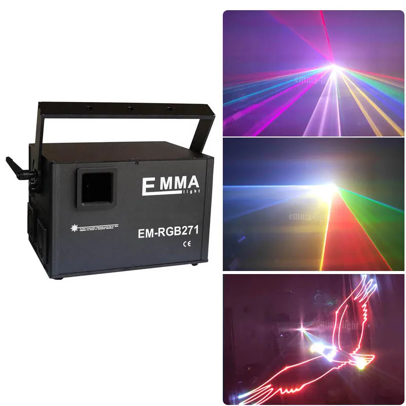 5 Вт 5000 МВт Полноцветный RGB DMX ILDA анимационный проектор для лазерного шоу диско DJ +