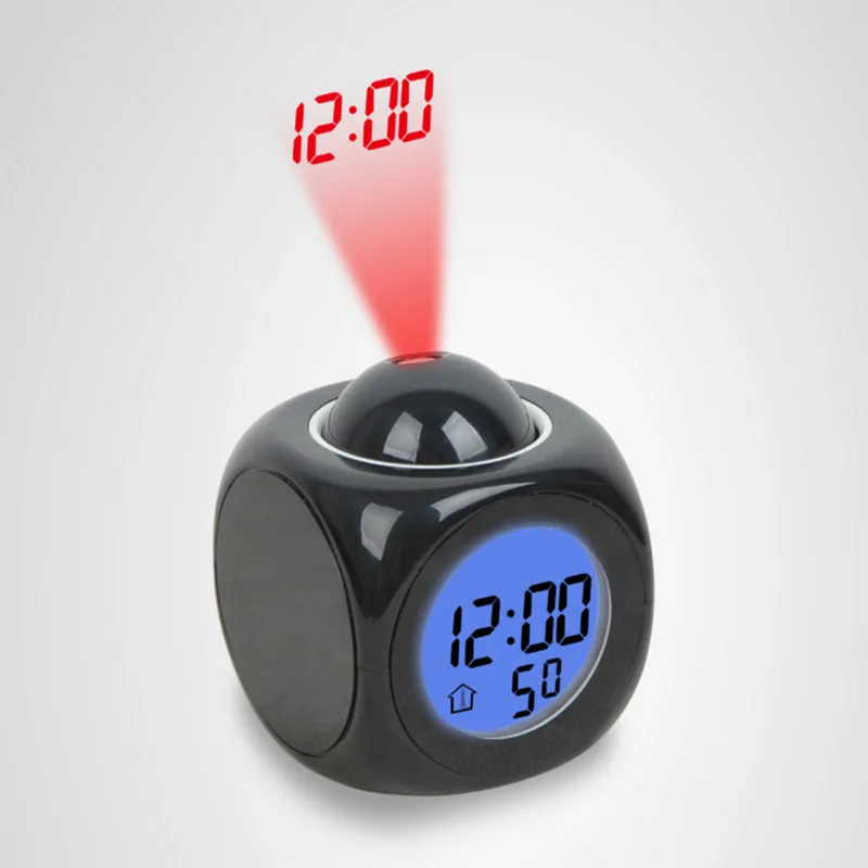 Projection Small Alarm Clock Led Projection Clock Creative Projection