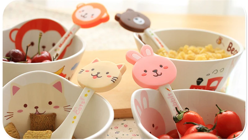 Kid Cartoon Bowl Dishes Cartoon Mouse Lunch Box Kid Baby Children Infant Baby Rice Feeding Bowl Porcelai Snack Ceramic Tableware