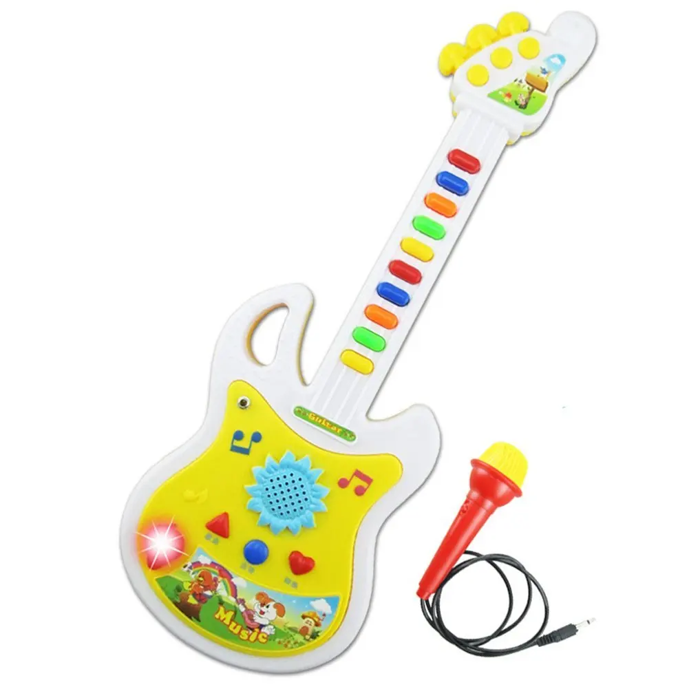 HLBY-электронная гитара; Музыкальные инструменты Обучающие Детские игрушки подарок раннее образование