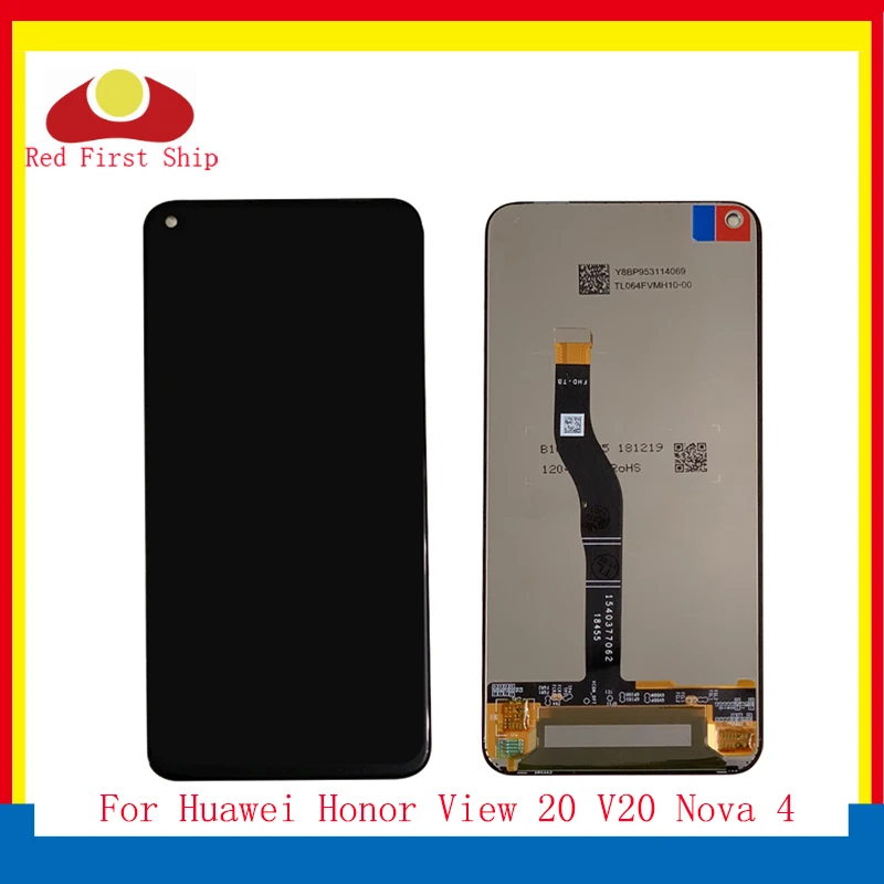

Original 6.4" For Huawei Honor View 20 V20 LCD Display Touch Screen Digitizer Assembly For Huawei Nova 4 monitor LCD Complete